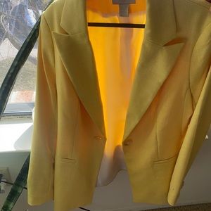 H&M yellow blazer